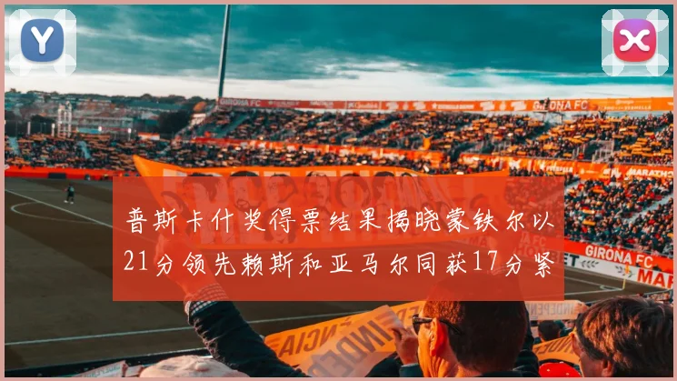 普斯卡什奖得票结果揭晓蒙铁尔以21分领先赖斯和亚马尔同获17分紧随其后